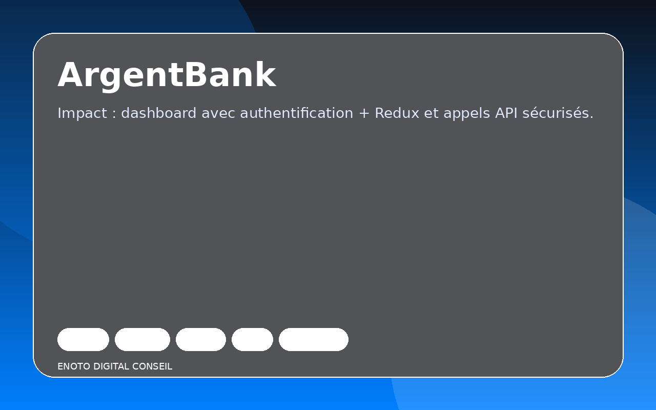 Aperçu du projet ArgentBank